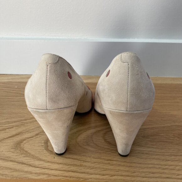 Marc Jacobs Polka Dot Peep Toe Heels - Picture 6 of 6